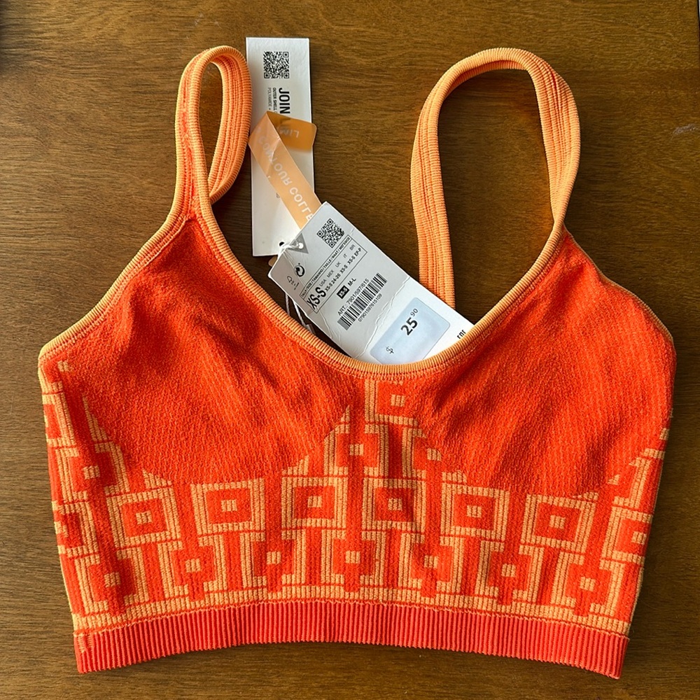 NWT Zara orange crop top